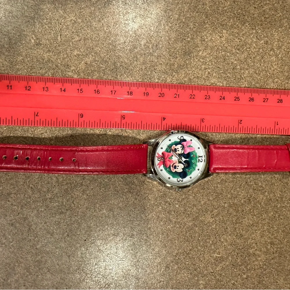 Ina Beige and Red Leather Strap